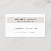 Ernennung Erinnerung Elegantes Design Modern Terminkarte (Rückseite)