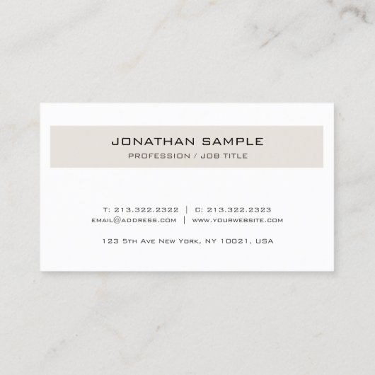 Ernennung Erinnerung Elegantes Design Modern Terminkarte (Rückseite)