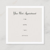 Ernennung Erinnerung Elegantes Design Schlicht Tre Terminkarte (Vorderseite)