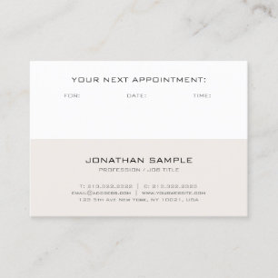 Ernennung Erinnerung Elegantes Template Moderne Terminkarte