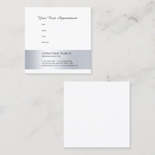Ernennung Erinnerung Krankenhaus Ärztin Zahnarzt C Terminkarte (Vorne/Hinten)