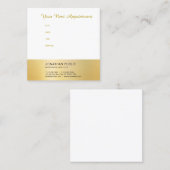 Ernennung Erinnerung Moderne Imitate Goldvorlage Terminkarte (Vorne/Hinten)