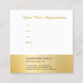 Ernennung Erinnerung Moderne Imitate Goldvorlage Terminkarte (Vorderseite)