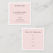 Ernennung Erinnerung Salon Studio Trendy Schlicht Terminkarte (Vorne/Hinten)