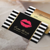 Ernennung Makeup Artist Rote Lippen Terminkarte