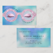 Ernennung Optischer Holograph Pink Blue Brille Telefonnummerkarte (Vorne/Hinten)