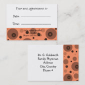 Ernennung von Ärzten Terminkarte (Vorne/Hinten)