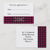 Ernennung von Ärzten Terminkarte (Vorne/Hinten)