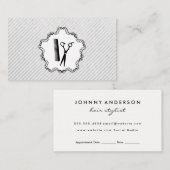 Ernennung von Friseur-Stylist-Komb und Schere Terminkarte (Vorne/Hinten)