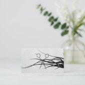 Ernennung von Friseurschere Terminkarte (Stehend Vorderseite)