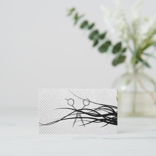 Ernennung von Friseurschere Terminkarte (Stehend Vorderseite)