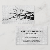 Ernennung von Friseurschere Terminkarte (Vorne/Hinten)