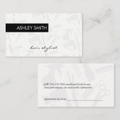 Ernennung von Frisur Stylist Tools Terminkarte (Vorne/Hinten)