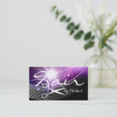 Ernennung von Frisuren - Lila Abstrakte Nummer 5 Terminkarte (Stehend Vorderseite)