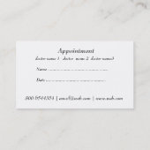 Ernennung von Gesundheitsärzten Terminkarte (Rückseite)