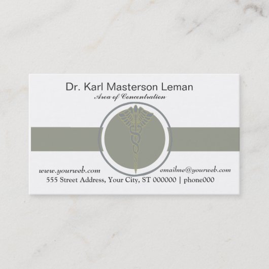 Ernennung von Gesundheitsärzten Terminkarte (Vorderseite)