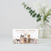 Ernennung von Hunden Visitenkarte (Stehend Vorderseite)