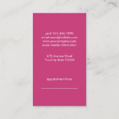 Ernennung von Schafen und Buttonen Terminkarte (Rückseite)