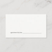 Ernennung zum Vorsitzenden Terminkarte (Rückseite)