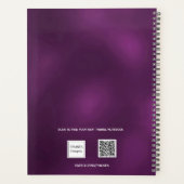 Ernennungen für das lila Foto 2026 Planer (Rückseite)