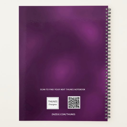 Ernennungen für das lila Foto 2026 Planer (Rückseite)