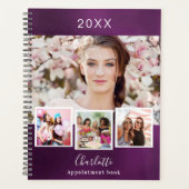 Ernennungen für das lila Foto 2026 Planer (Vorderseite)