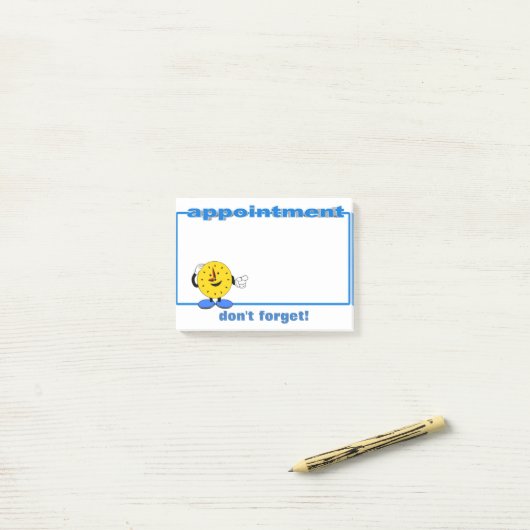 Ernennungsposten - Anmerkungen Post-it Klebezettel (Auf Schreibtisch)