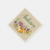 Ernest Bouquet Familienname Fall Serviette (Ecke)