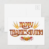 Ernest Happy Thanksgiving Feiertagspostkarte (Vorne/Hinten)