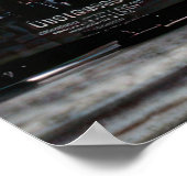 Ernest Hemingway bei seiner Schreibmaschine Poster (Ecke)