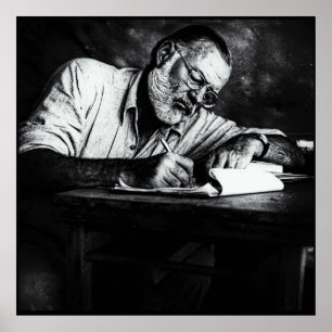 Ernest Hemingway in Kenia Poster