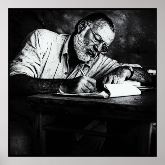 Ernest Hemingway in Kenia Poster (Vorne)