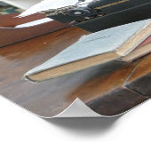 Ernest Hemingways Schreibmaschine, Key West Poster (Ecke)