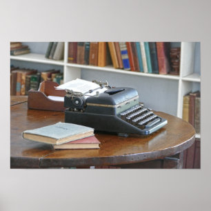 Ernest Hemingways Schreibmaschine, Key West Poster