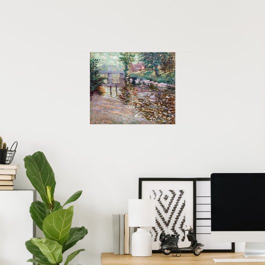 Ernest Lawson The Bronx River Poster (Heimbüro)