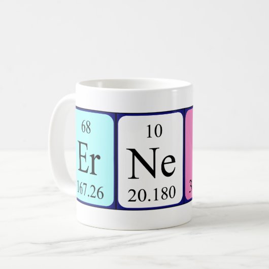 Ernest Periodenname Tasse (Vorderseite Links)
