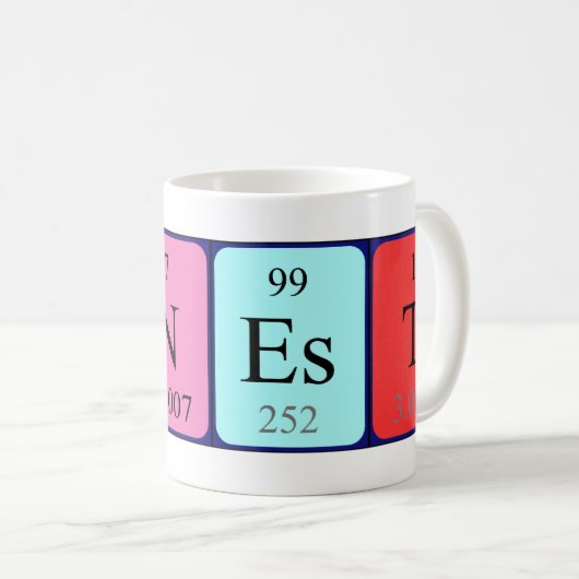 Ernest Periodenname Tasse (VorderseiteRechts)