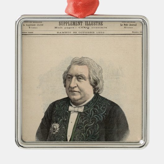 Ernest Renan Ornament Aus Metall (Vorne)