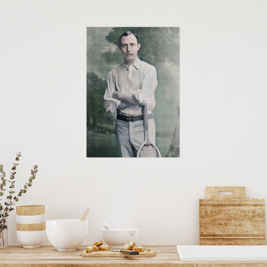 Ernest Renshaw - Tennis Player Poster (Küche)