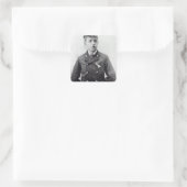 Ernest Shackleton Quadratischer Aufkleber (Tasche)