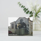 Ernest Shackleton Wandgemälde, Athy Stadt, Irland. Postkarte (Stehend Vorderseite)