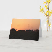 Ernest Sunset Karte (Gelbe Blume)