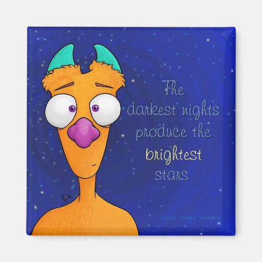 Ernest the Monster, magnet w/quote (Vorne)