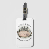 Ernest & Tulip - Gepäcktag - Juggling Daisies Gepäckanhänger (Vorderseite Vertikal)