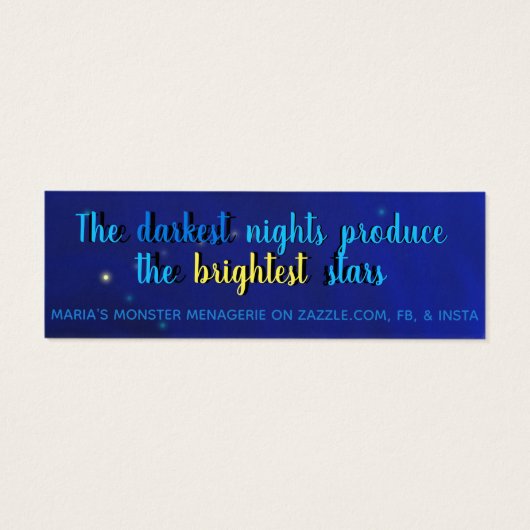 Ernest, w/quote, Glückskarten (Rückseite)