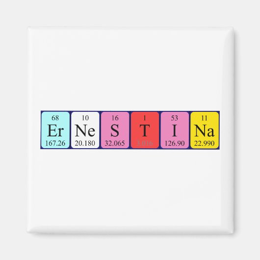 Ernestina Periodenmagnet Magnet (Vorne)
