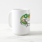 Erneuerbare Autos Kaffeetasse (Vorderseite Links)