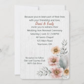 Erneuerbare Blume auf Holz Einladung (Vorderseite)