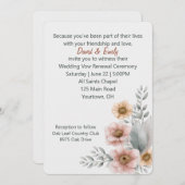 Erneuerbare Blume auf Weiß Einladung (Vorne/Hinten)