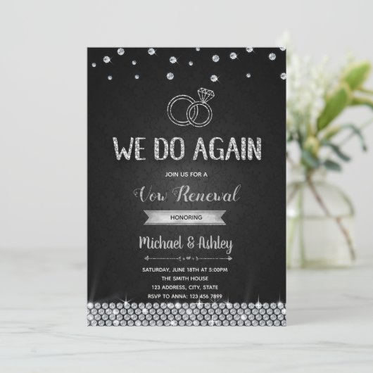 Erneuerbare Einladung (Stehend Vorderseite)